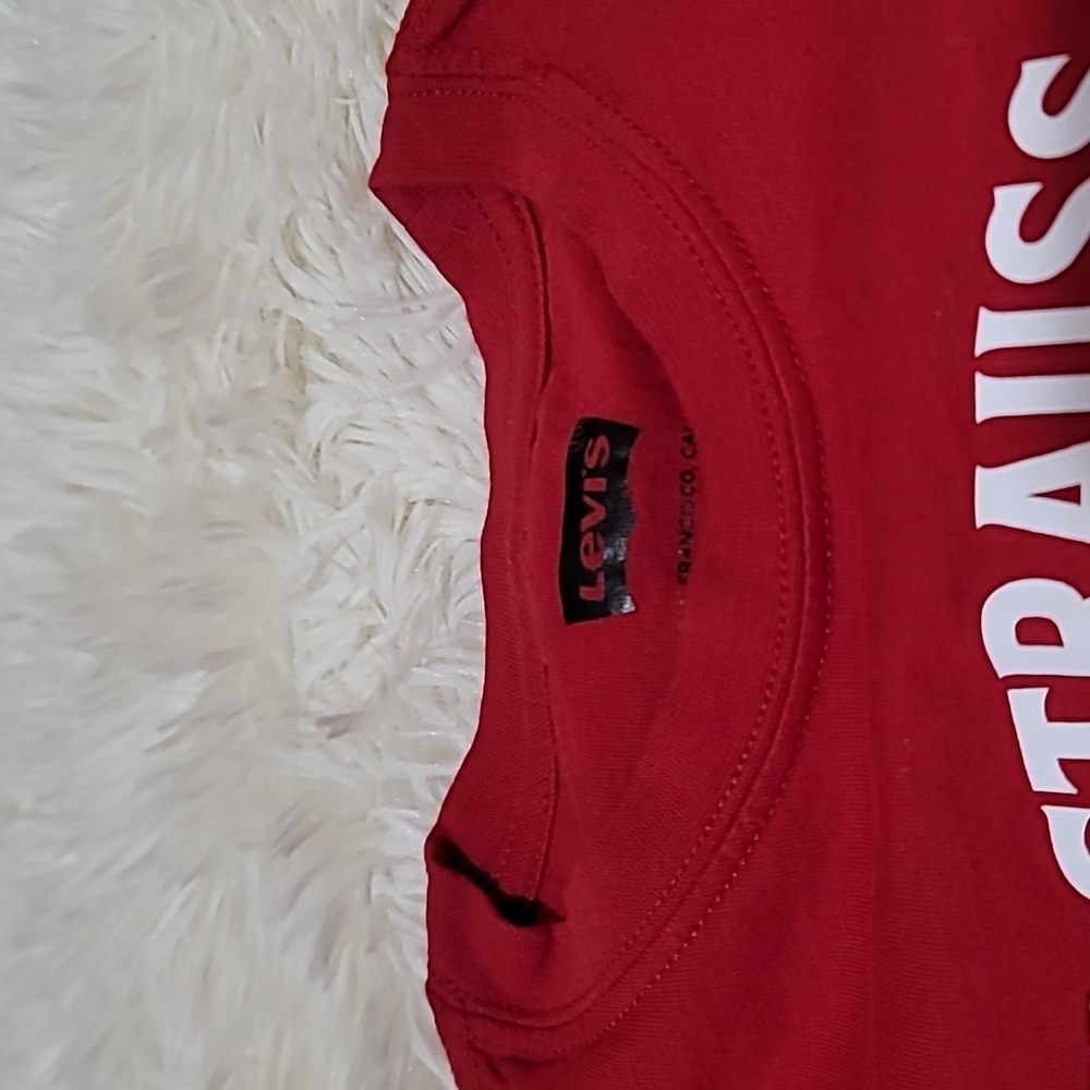 Levi's, Kid's, Boy's, Unisex, T-shirt, Red, Size Medium - Picture 7 of 7